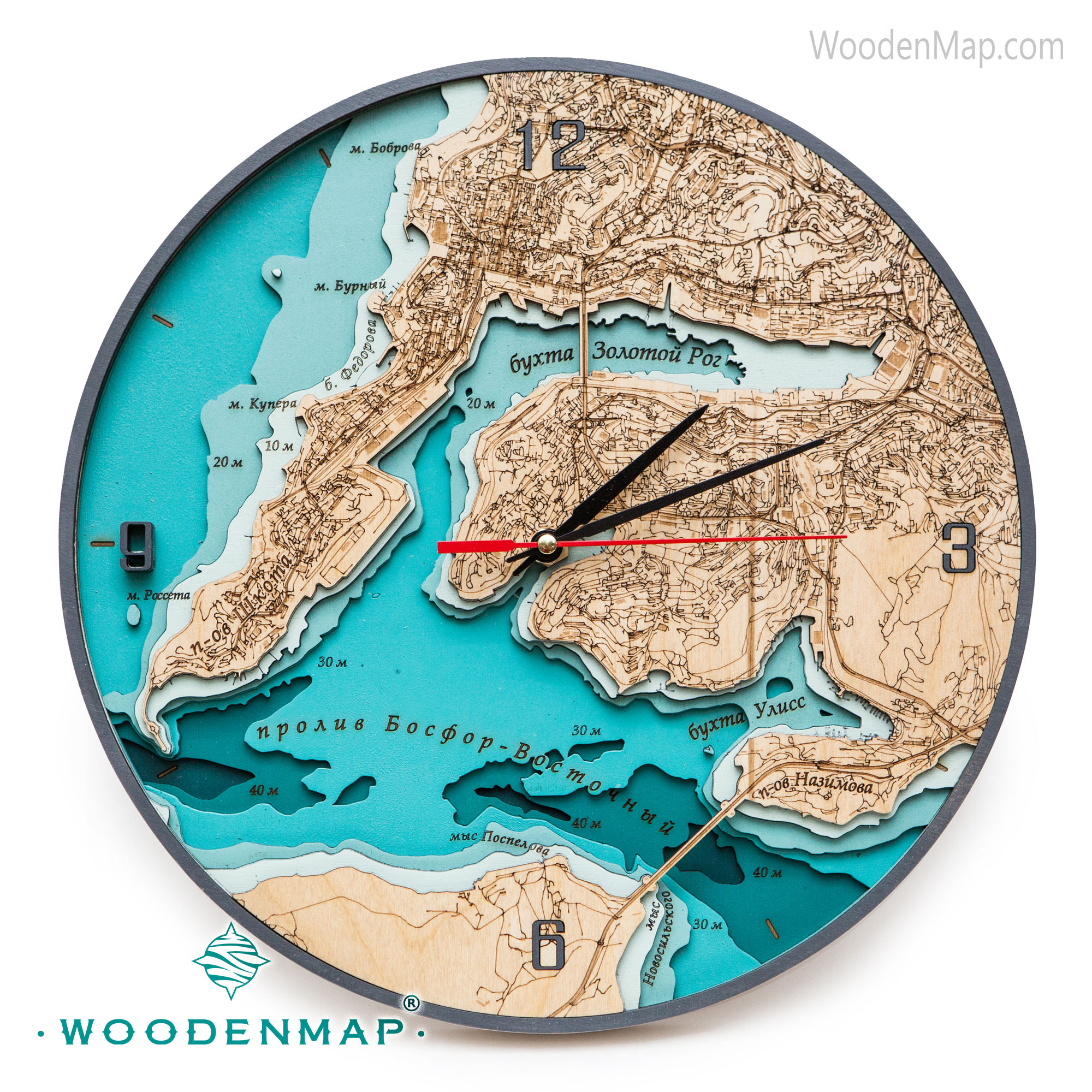 WOODENMAP часы